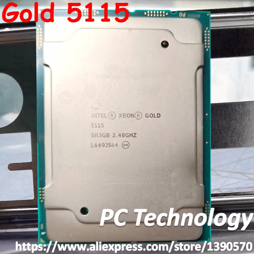 Новый оригинальный процессор Intel Xeon Gold 5115 SR3GB Gold5115 13 75 Мб кэш-памяти 2 40 ГГц 10 ядер 85