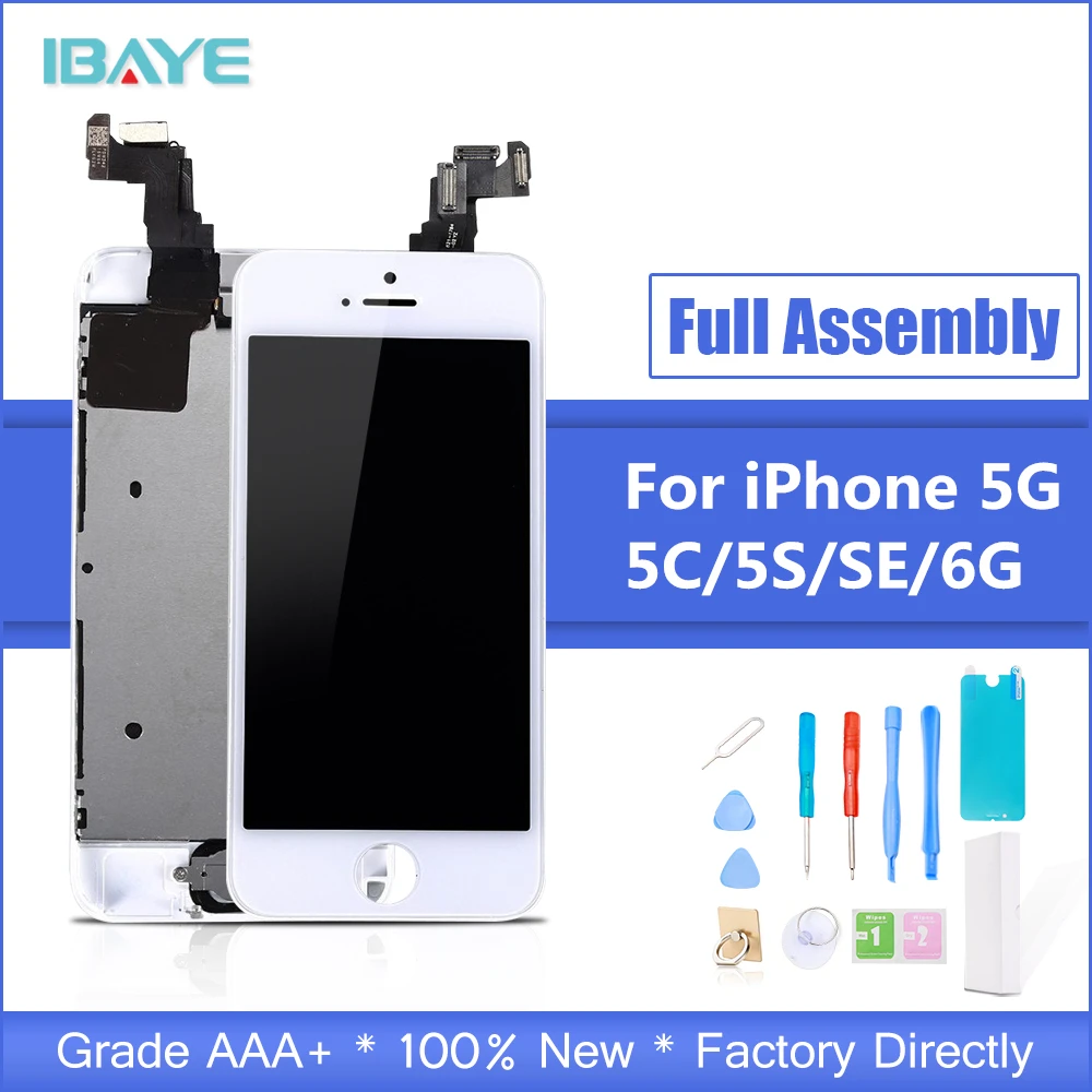 Полная сборка ЖК экран для iPhone 5/5C/5S/SE дисплей сенсорный дигитайзер замена pantalla +