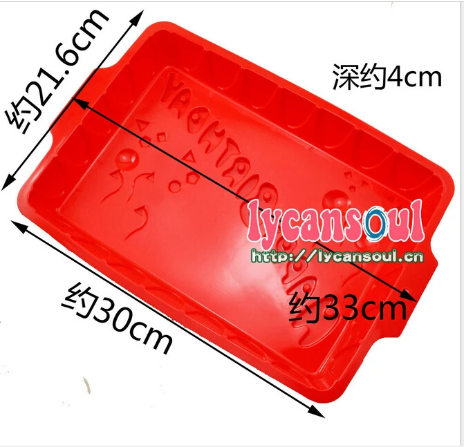 Прямоугольная 9 дюймовая Мусса для торта на день рождения силиконовая форма