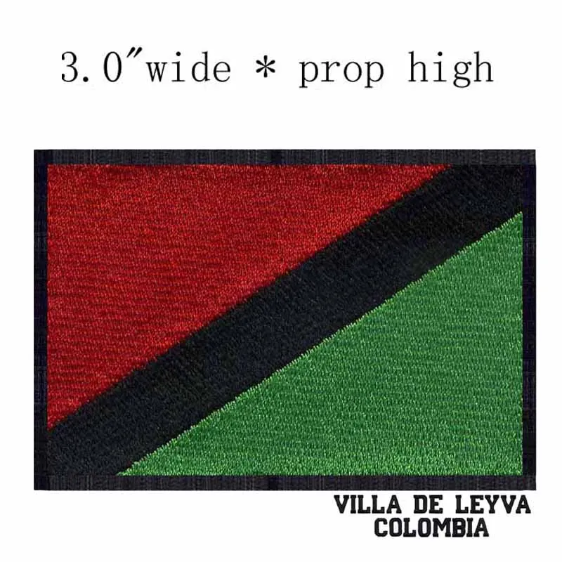 Широкая вышитая нашивка в виде флага Колумбии вилла де Лейва для одежды 2016
