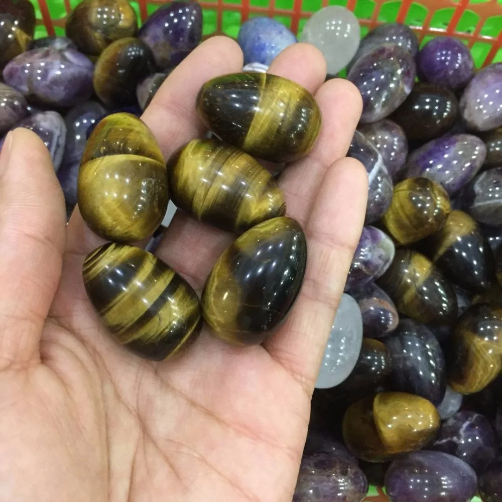 

5 шт. Прямая поставка, милый Размер, натуральный тигровый глаз, кристалл, драгоценный камень, яйцо, медитация, рейки, восстанавливающий кристалл, оптовая продажа