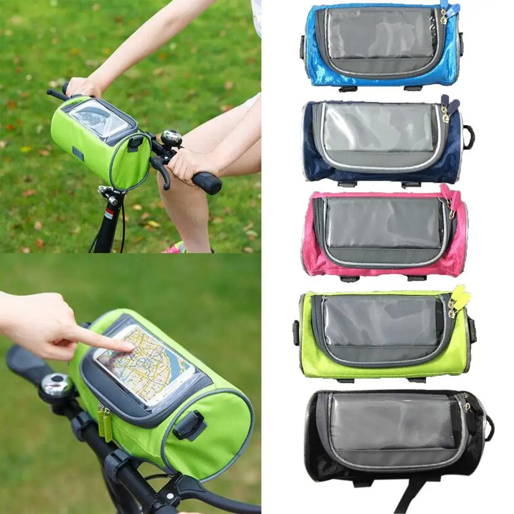 Bicycle Handlebar Bag Touch Screen Mobile Phone Storage Accessories Outdoor Riding etc. | Спорт и развлечения