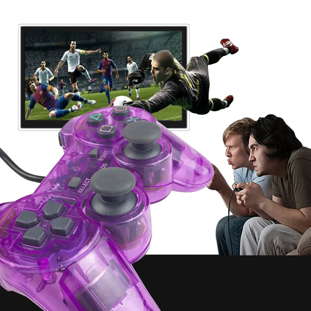 Проводной геймпад для sony PS2 контроллер для Mando PS2/PS2 джойстик для plasystation 2 полное колебание Shock Joypad проводной контроллер