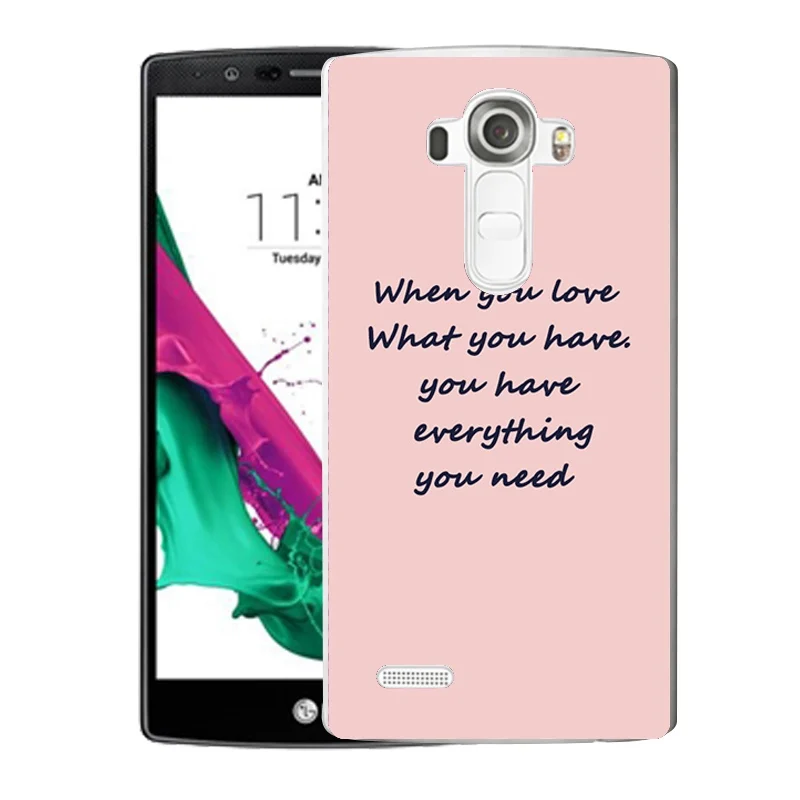 Qmswei ТПУ прозрачный телефон чехол для LG K3 K4 K5 K8 пейзаж Флора роспись Мягкие