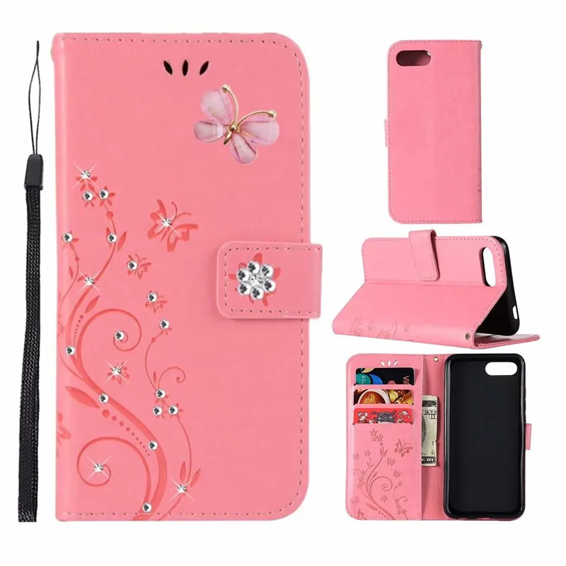 Diy Алмазный кожаный флип чехол для huawei смартфона Honor 8X10 Lite 7c 7a Pro Y9 Y7 Y5 Y6 Prime Pro P smart P20 P9 P8 lite