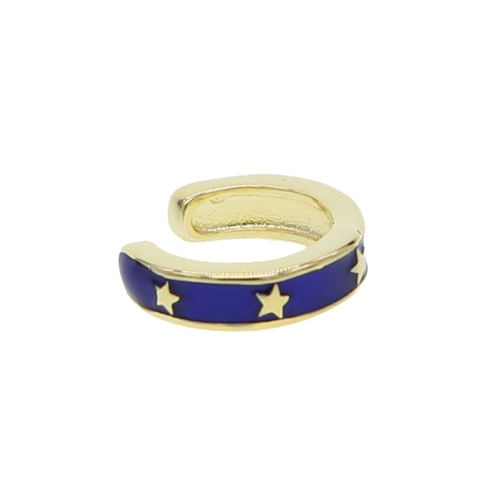 Высокое качество 4 цвета синий красный белый зеленый Звезда Эмаль Минимальная