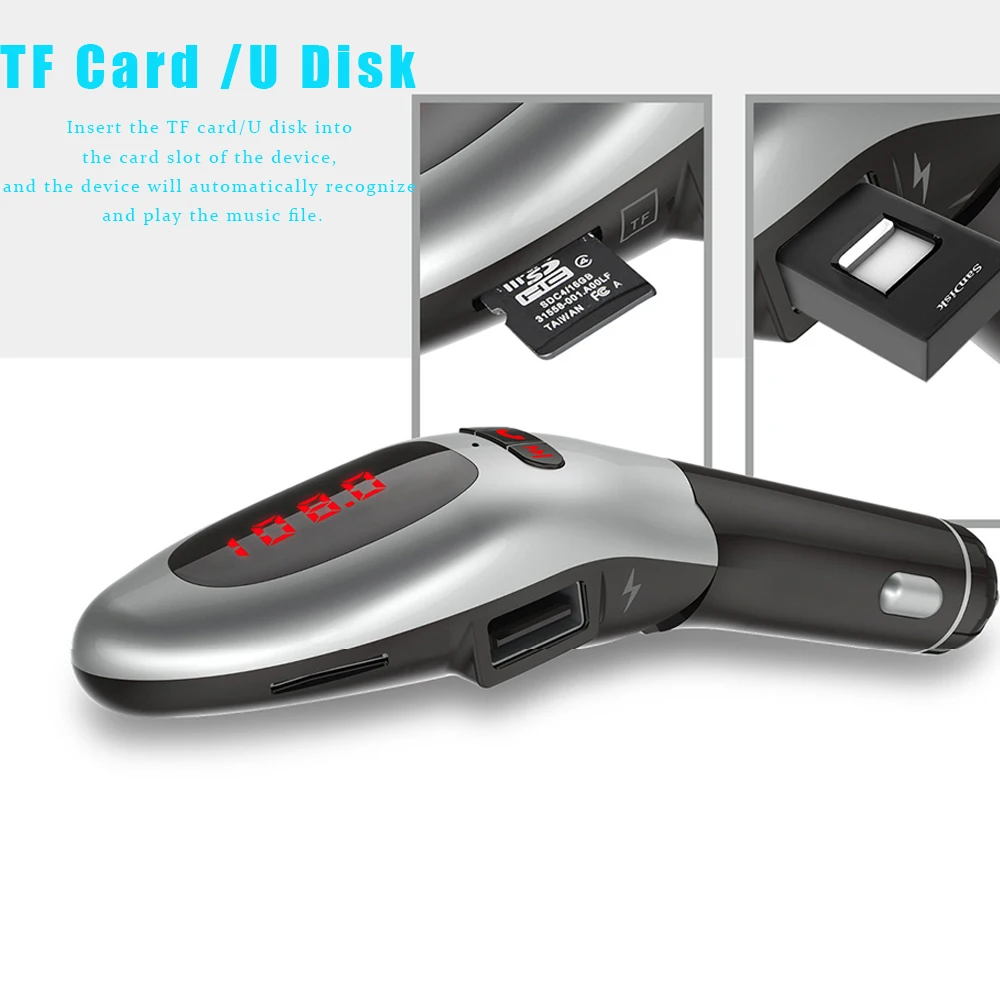 Новинка 2019 Автомобильный MP3 плеер G96 USB зарядное устройство автомобильный