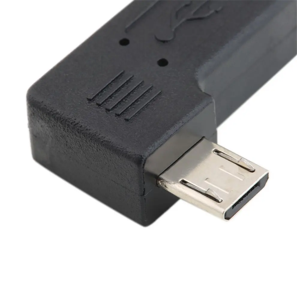Черный 3*1 5*0 8 см Профессиональный левый/правый угловой USB мини 5 Pin женский микро