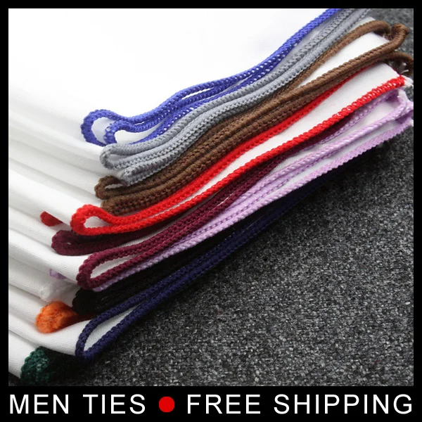 Высокое качество белый цвет Карманный квадратный для мужчин узор хлопок платок