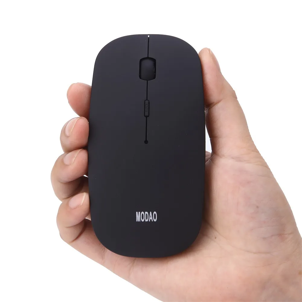 Беспроводная Bluetooth мышь VOBERRY BT3.0 перезаряжаемая тонкая оптическая 1600DPI игровая
