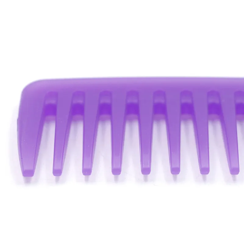 

CestoMen Women Hairdressing Styling Hair Curling Comb Wide Tooth Anti-static Plastic Long Curly Hair Comb For Detangling