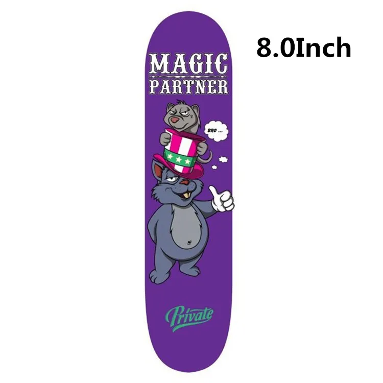 SK8ER частный Профессиональный Скейтборд Палуба 8,0/7,875/8,125 канадский клен глубокий Вогнутый Скейтборд Палуба с бесплатной griptape - Цвет: SK8ER 8 inch