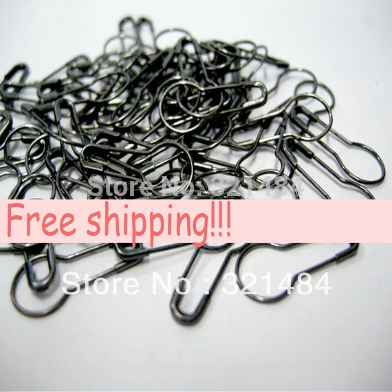 Оптовая продажа 22 мм 5000 шт. Металлическая черная бирка для одежды аксессуары