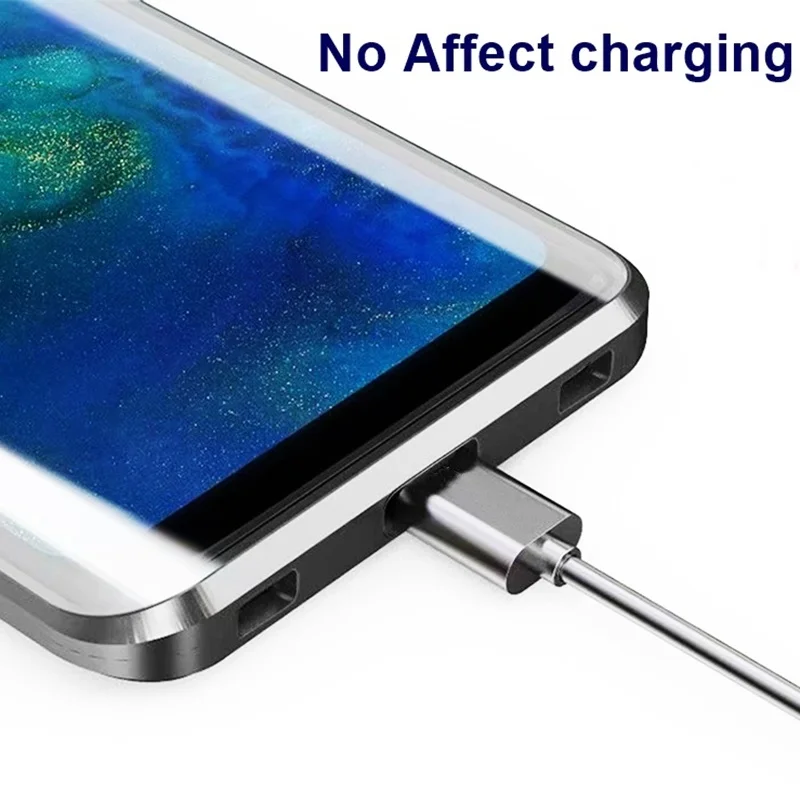 Tongdaytech магнитное закаленное стекло чехол для huawei P30 Pro 360 Защитный чехол s металлический чехол для P20 Pro Lite mate 20 Pro Casa