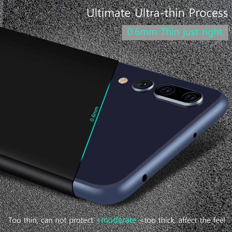 Ультратонкий чехол Toraise для Huawei P20 Lite тонкий матовый мягкий силиконовый из ТПУ Pro