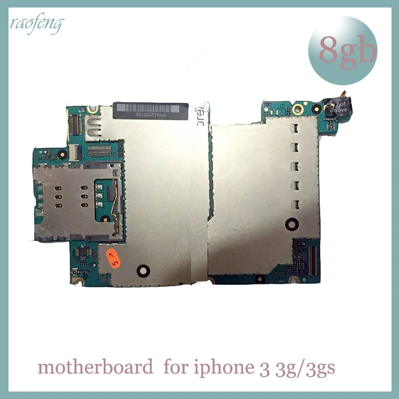 Raofeng Высокое качество 8 Гб материнская плата для iphone 3/3g/3gs материнская плата разблокированная и оригинальная Разобранная с чипами материнская плата