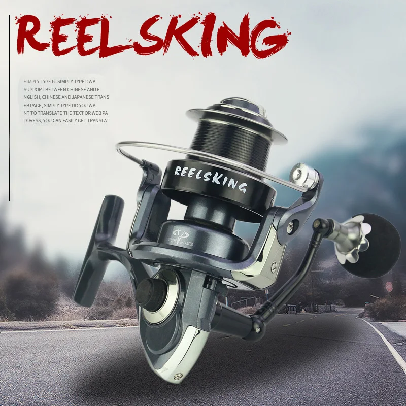 

Fishing Reel Pre-Loading Spinning 4000-7000 Series 13+1BB Metal No Gap Handle Lure Wheel for Ocean Seawater Fishing