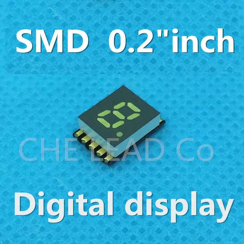 20шт 0 2 &quotв дюймовый SMD светодиодный дисплей дюймов зеленый 7 сегментный Nixie tube 1