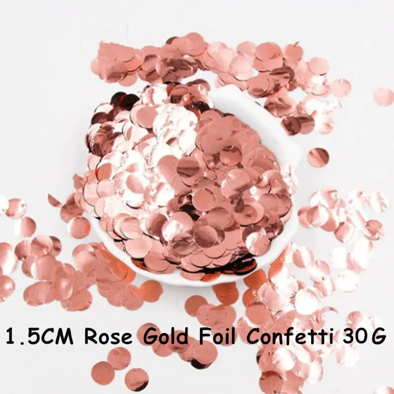 22inch Rose Gold 4D Round Heart Foil balloon Star Confetti Latex Balloons Wedding Birthday Party Decor Helium balloon - Цвет: 30g RoseGold Confett