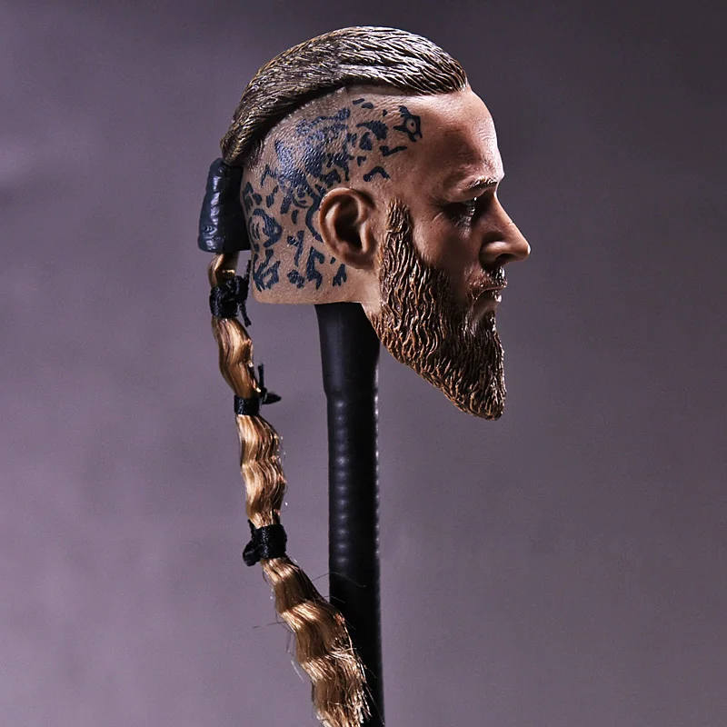 1/6 весы Мужская сильный мальчик голова лепить Viking Трэвис финмел с тесьмой для 12