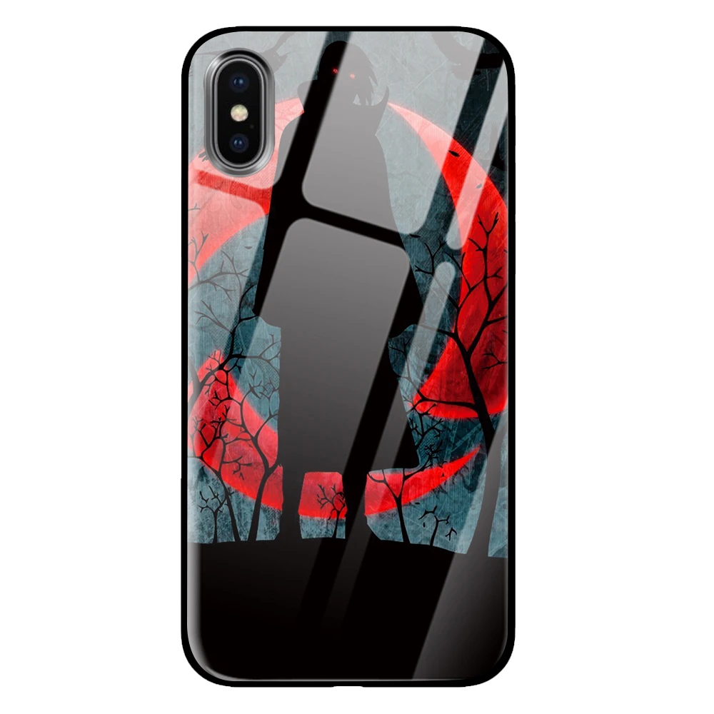 10 Аниме Наруто Акацуки Coque закаленное стекло телефонные чехлы крышка для Apple iPhone 5 5S SE 6 6s 7 8 Plus X XS Max XR - Цвет: 10