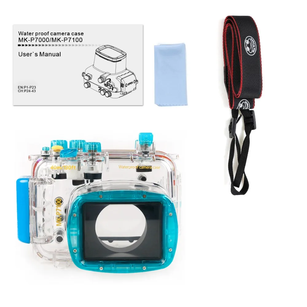 For Nikon P7100 Camera 18-55mm Underwater Housing Waterproof Case Water Sport Impermeable Protect Cover Depth Rating 40m | Электроника