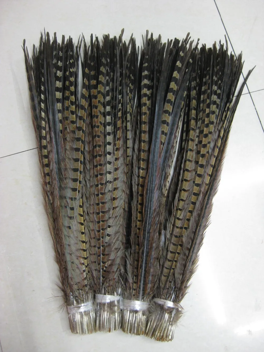 

Asia Ra 50pcs/lot natural color Dyed pheasant tails feather 50-55cm long ringneck lady amherst pheasant plumes for crafts