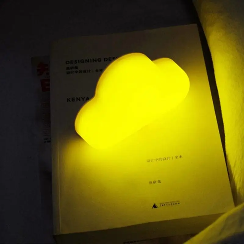 Облачный ночник беспроводные настенные светильники LED USB голосовой датчик