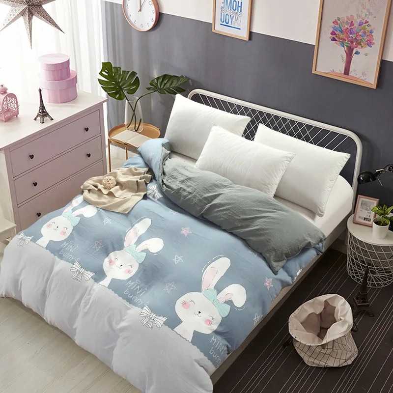 2018 химических волокон хлопок смеси пододеяльник мода простой свежий тонкий | Дом