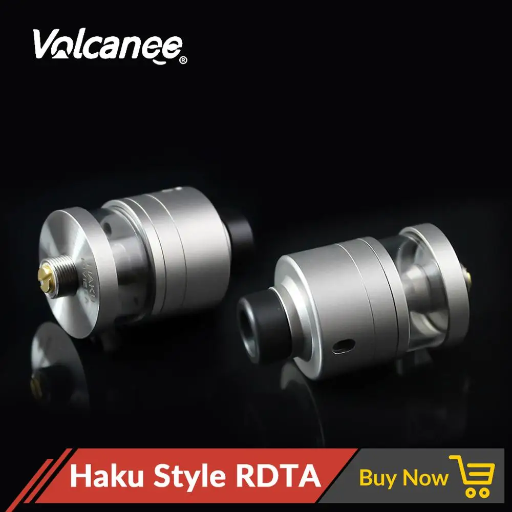Volcanee Haku Riviera Style RDTA многоразовый распылитель 316 нержавеющая сталь с BF PIN для вейпа