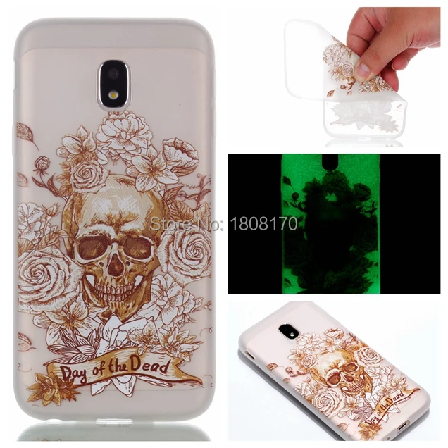 Bling Glow in dark Flower TPU Soft Case For Samsung Galaxy 2017 J3 J5 J7 Butterfly Love Party Dreamcatcher Phone Cover 150pcs |