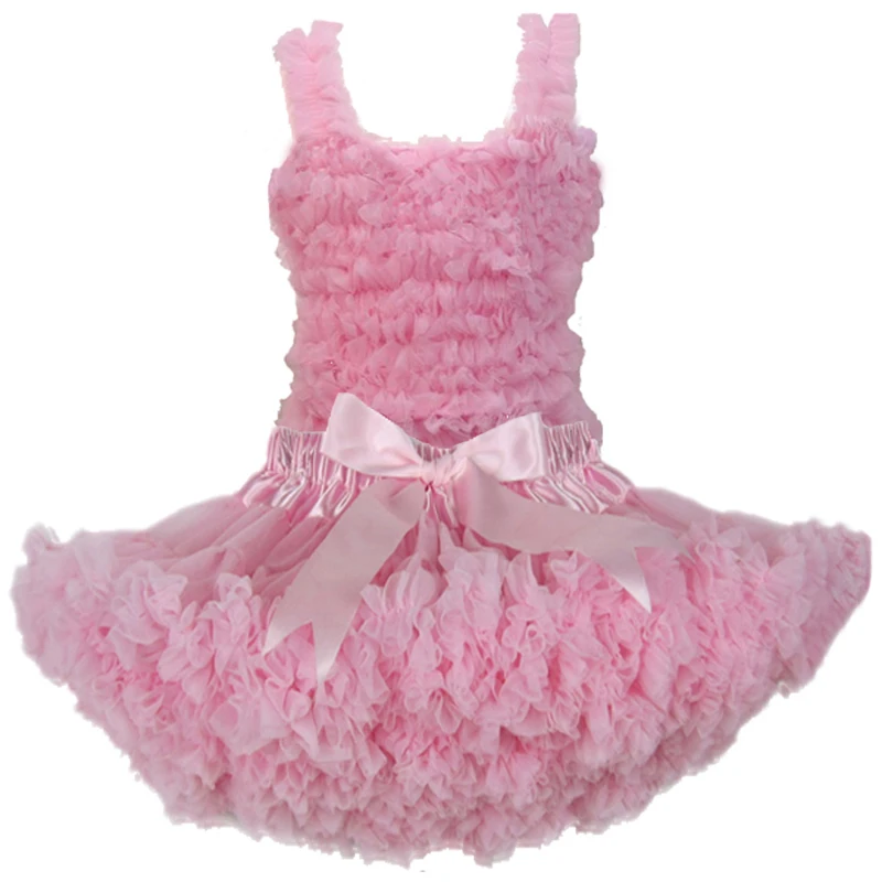 Fashion Girl Children Tutu Set Kids Pettiskirt Flower Vest Top+Fluffy Suit Girls 2pcs | Детская одежда и обувь
