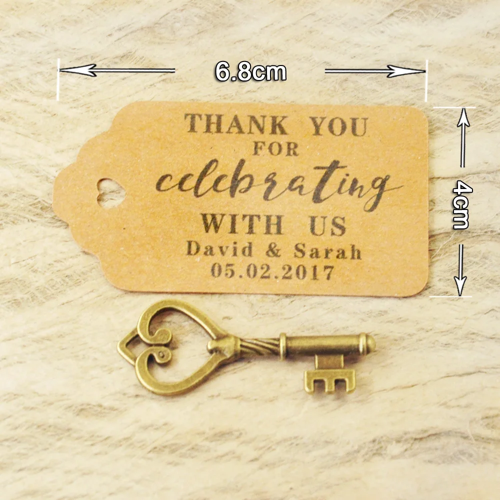 Персонализированные брелоки для свадебных торжеств античные в подарок эскорт