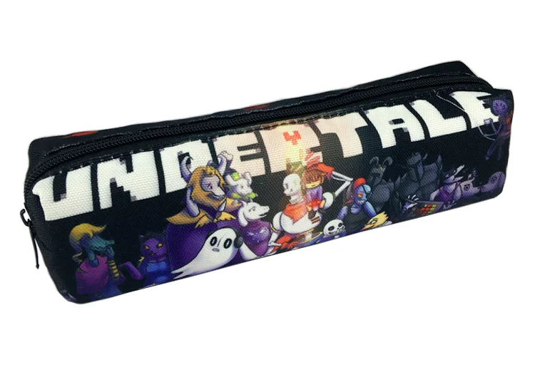 Холщовая Сумка-карандаш Undertale Sans Skull с принтом, чехол на молнии, Подарочный кошелек для студентов - Цвет: Style 3