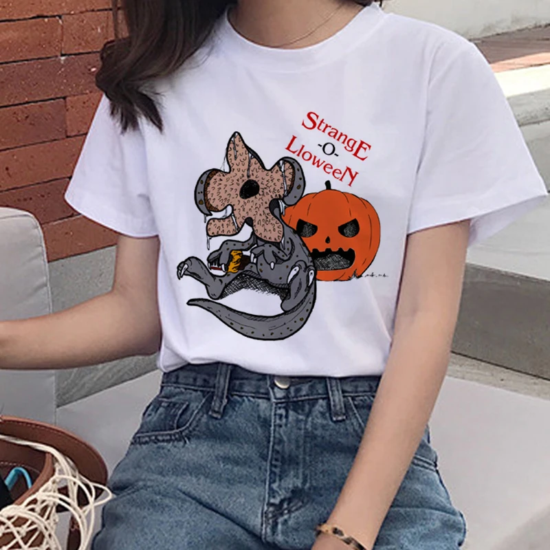 5688 Странные Вещи Eleven Harajuku футболка женская перевернутая вверх дном забавная футболка 90s Графический гранж Футболка Мода Ullzang Топ тройник женский - Цвет: 5688