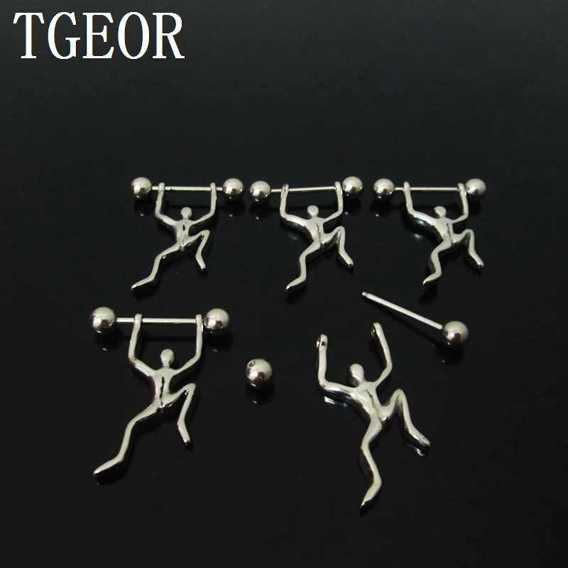 Серьги-гвоздики из нержавеющей стали для пирсинга 1 пара | Украшения и аксессуары