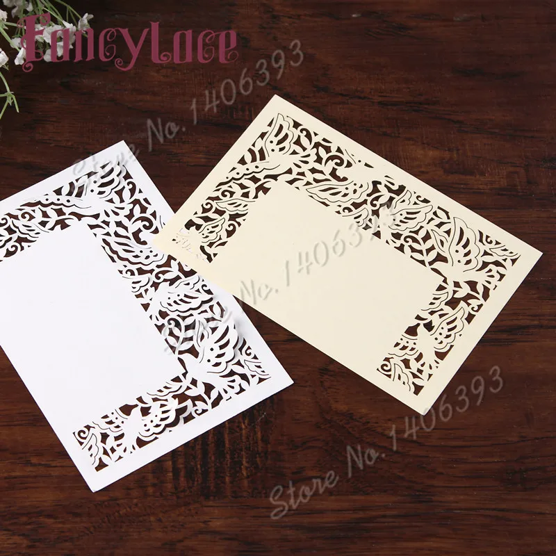 20 шт. свадебные открытки с лазерной гравировкой птиц|card design|pearl cardpaper card |