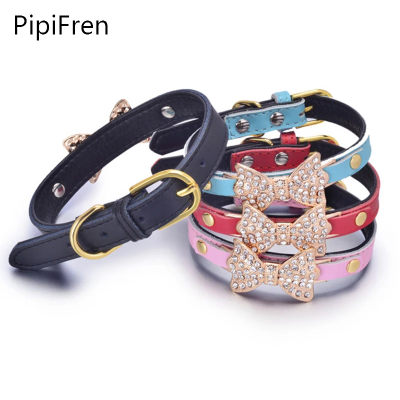 PipiFren 5 шт./лот Малый Ошейник для кошек и собак горный хрусталь пояса из
