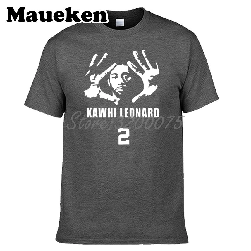 Мужская футболка Kawhi Leonard 2 KLAW kawaii Los Angeles KL2 большого размера W1022099|Мужские футболки|