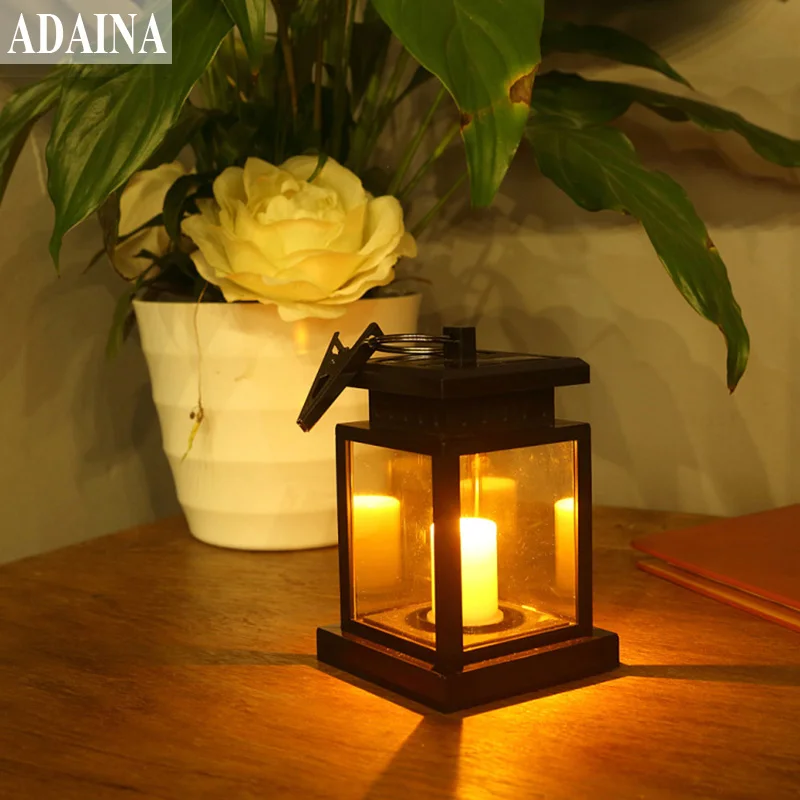 Винтажная светодиодная Подвесная лампа ADAINA на солнечной батарее нарусветильник