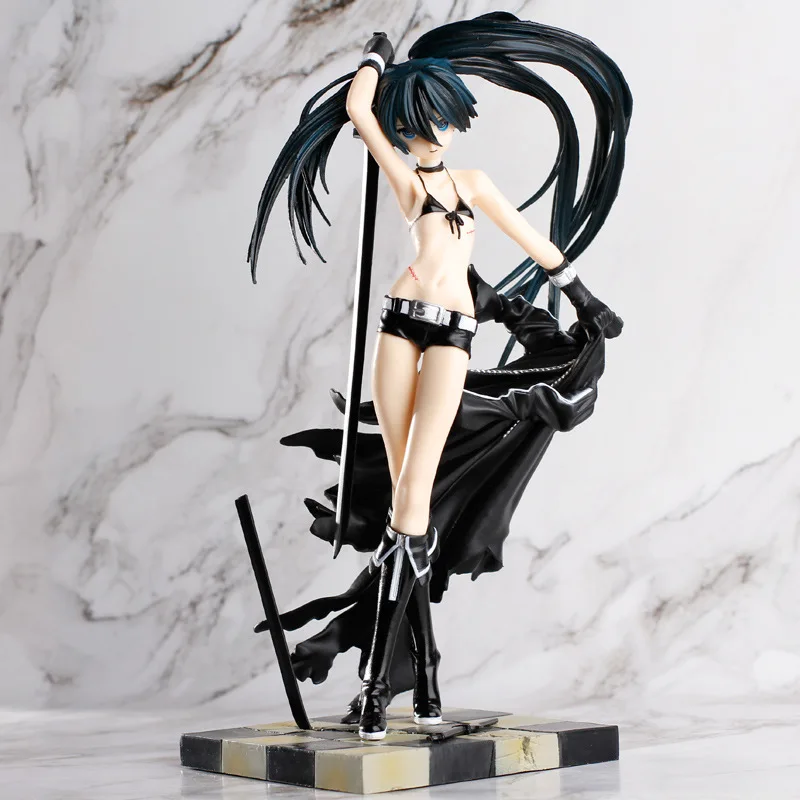 Аниме Black Rock Shooter палаш черный Ножи Ver ПВХ фигурка Коллекционная модель игрушки