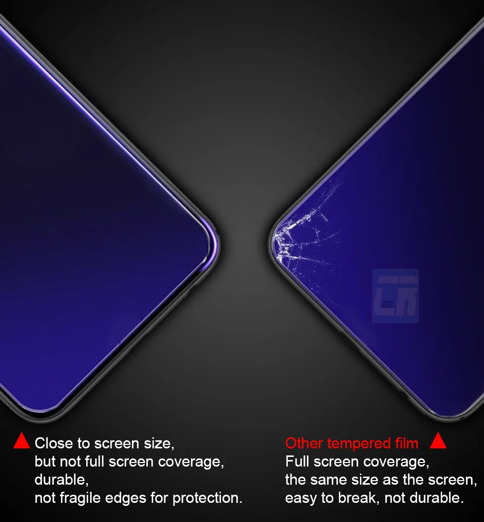Защитное стекло-светильник синего цвета для Xiaomi 9 8 SE 2.5D Закаленное стекло для Redmi 5 6 7 Note 7 8 Pro защитная пленка