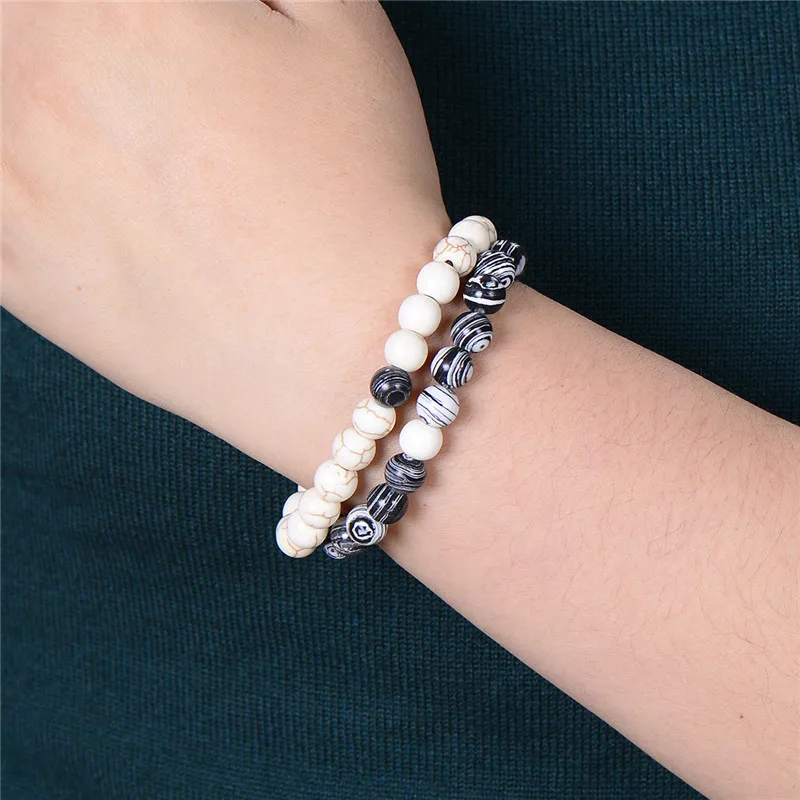 2 шт./компл. ручной работы эластичные пары дистанционные браслеты для женщин