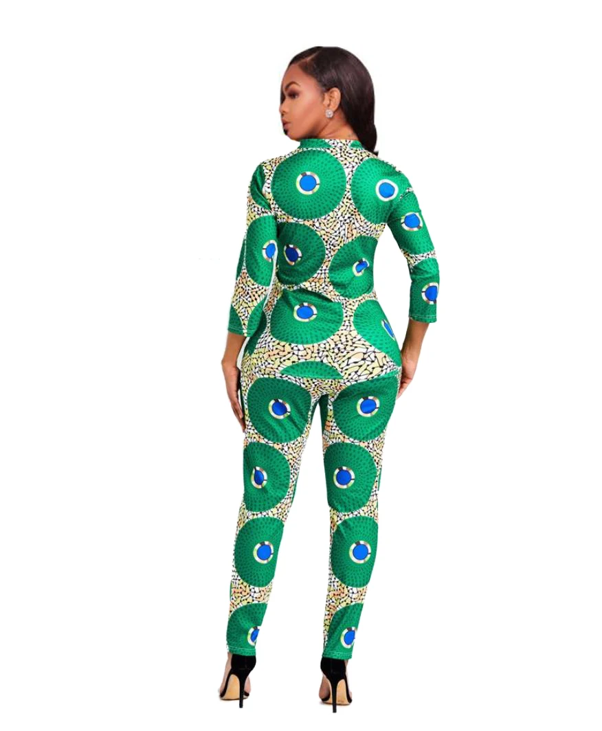 Новинка 2019 модная одежда в африканском стиле для Леди Топ dashiki и брюки костюм