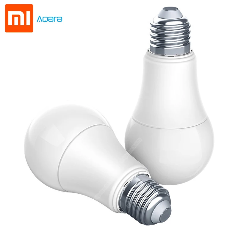 Xiaomi Aqara 9W E27 2700K-6500K 806lum Smart White Color LED Bulb Light Work with Home Kit and MI App Lamp | Электроника