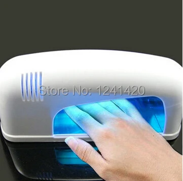 1 шт. Бесплатная доставка белый 9 Вт Набор для сушки лака маникюра УФ светодиодная