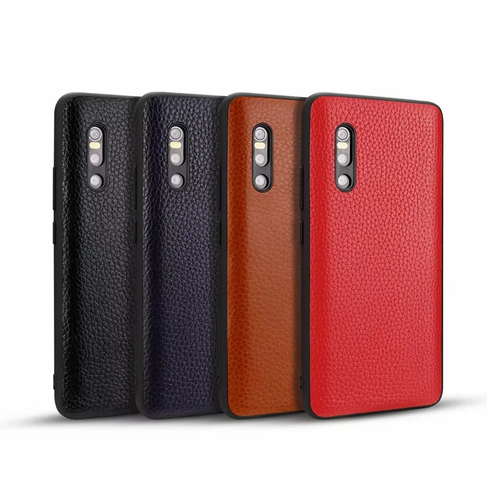 

Приталенный чехол s для VIVO X27, кожаный чехол для телефона, сумка для телефона, чехол для телефона из воловьей кожи с узором Личи, брендовый выс...
