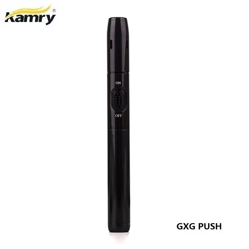 Black PUSH Kamry GXG PUSH 650 мАч 900 мАч нагревательная палка Нагреватель без ожога испаритель электронная сигарета комплект для iKOS stick табачные картриджи - Цвет: Black PUSH