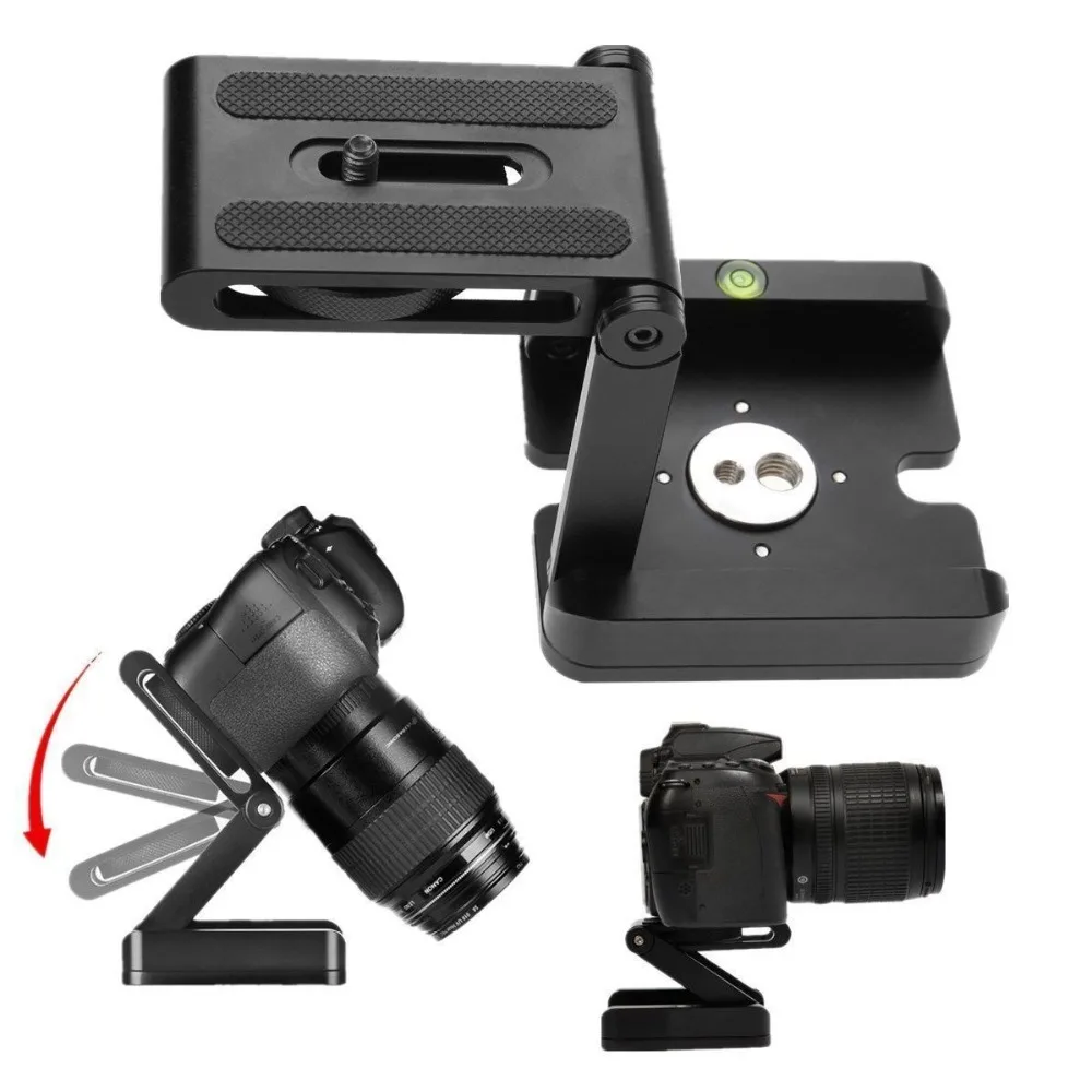 Алюминиевая Складная БЫСТРОРАЗЪЕМНАЯ пластина штатив Трипод Z Гибкая наклонная