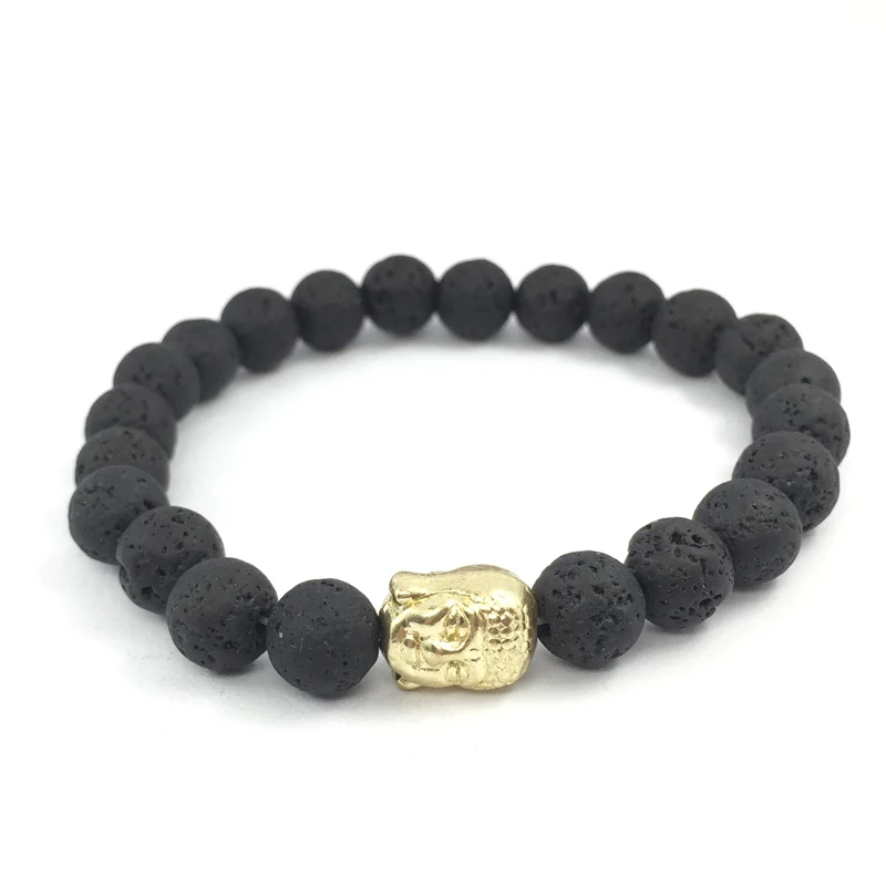 Модные браслеты с бусинами в форме головы льва из тигрового глаза подвесками